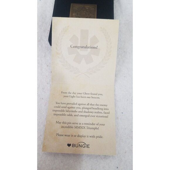 Destiny 2 MMXIX‎ Seal Pin Bungie Rewards Medallion RARE RETIRED - Picture 5 of 5